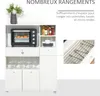 HOMCOM Meuble de micro-onde armoire cuisine meuble de Voir les images du produit 3
