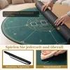 COSTWAY Okrągła mata do pokera Texas Hold'em, 100 cm, Podgląd zdjęcia produktu 6