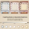 ZELURXX Toaletka biała 110×40×145 cm z lustrem LED 10 Podgląd zdjęcia produktu 3