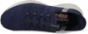 A top-down view of a blue Skechers slip-on shoe. Produktbild-Vorschau