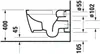 WC sospeso Duravit 570 Me by Starck 365x570 mm senza brida, Anteprima dell’immagine prodotto 27