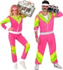 80er Jahre Trainingsanzug pink - Fasching Kostüm Größe: S Produktbild-Vorschau 7