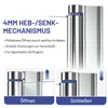 IMPTS Schwingtür Duschkabine 120x185cm Doppeltür Pendeltür Produktbild-Vorschau 8