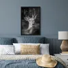 MuchoWow® MuchoWow® Gerahmtes Poster Tierprofil Hirsche in Produktbild-Vorschau 4