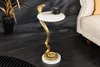 Beistelltisch 60cm Marmor Gold Design Tisch Modern Produktbild-Vorschau 3
