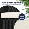 CASARIA® Gartenbank Sitzbank inkl. Auflagen Wetterfest Produktbild-Vorschau 4