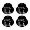 Four black pot lid knobs are arranged in a two-by-two grid on a white background. Podgląd zdjęcia produktu