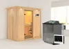 Karibu Sauna Innensauna Variado Fronteinstieg Ofen 9 kW  Produktbild-Vorschau 2
