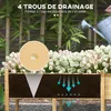 Outsunny Jardinière sur pieds, carré potager de jardin sur Voir les images du produit 8