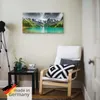 ARTland Leinwandbild Bergsee Größe: 100x50 cm Produktbild-Vorschau 5