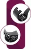 Fermaglio Nero Semitondo Per Capelli Sollevati 4Cm X 3Cm Anteprima dell’immagine prodotto 6