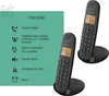 Téléphone Fixe Sans Fil LOGICOM DECT ILOA 250 DUO, Noir, 2 Voir les images du produit 5