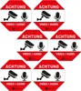 iSecur Video Audio Aufkleber 6x -Wetterfest selbstklebend I Produktbild-Vorschau 1