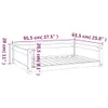 vidaXL Letto per cani 95,5x65,5x28 cm in legno di pino Anteprima dell’immagine prodotto 8