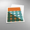 Poster - Poster ohne Rahmen - Koliken Türkis Orange - Produktbild-Vorschau 3