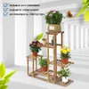 FATIVO Pflanzenregal Holz Mehrstöckig: 96x95x25cm Produktbild-Vorschau 8