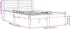 vidaXL Massivholzbett ohne Matratze Wachsbraun 120x200 cm Produktbild-Vorschau 6