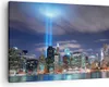 Bild auf Leinwand - Leinwandbild - Wolkenkratzer Lichter Produktbild-Vorschau 1