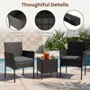 KOMFOTTEU Gartenmöbel Set, Balkonmöbel Set Rattan mit Produktbild-Vorschau 6