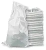 A large white woven bag is shown next to a stack of white items, possibly more bags, with text indicating quantity. Voir les images du produit
