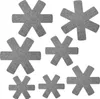 Manique et dessous de plat, gris, lot de 9 Voir les images du produit 5