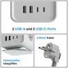 VOOMY 8-in-1 Heim Mehrfachsteckdose mit 20W USB-C – 4-Fach, Produktbild-Vorschau 3