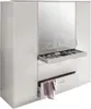 Aachen Drehtürenschrank mit Spiegel 4-türig 135 cm Weiß Produktbild-Vorschau 1