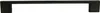 Schwarzer Möbelgriff 192 mm aus Aluminium - Klassischer, Produktbild-Vorschau 5