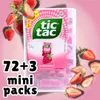 Tic Tac Strawberry 72+3 Mini Packs 75 × 3,4 g – Erdbeer Produktbild-Vorschau 1