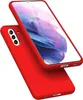 A red phone case is shown from a diagonal angle, with the phone inside the case visible. Produktbild-Vorschau