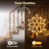 SALCAR 60 cm LED Schneeflocke Deko, 300 LEDs, Innen & Außen Produktbild-Vorschau 3