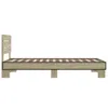 Bettgestell Sonoma-Eiche 90x190 cm Holzwerkstoff und Metall Produktbild-Vorschau 5