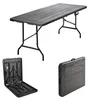 Buffettisch Klapptisch 180 x 75 cm Holzoptik klappbar Produktbild-Vorschau 1