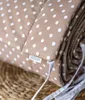 Braun PUNKTE 100% Baumwolle 180 x 30 cm BETTUMRANDUNG Produktbild-Vorschau 2