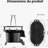 Wiltec Cocotte en fonte – 50 x 27 x 21 cm – 13 kg – Marmite Voir les images du produit 3