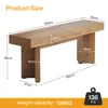 Banco d'ingresso in legno lungo 120 cm, panche da interno Anteprima dell’immagine prodotto 9