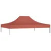 vidaXL Tetto della tenda per feste 4x3 m rosso terracotta Anteprima dell’immagine prodotto 2