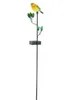 2 x Solar Gartenstecker Vogel grau-gelb-schwarz Produktbild-Vorschau 5