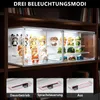 LED Acryl Vitrine 36×22×18cm, 3 Ebenen Transparente Produktbild-Vorschau 4