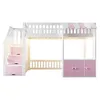Lit superposé Merax 90 x 200 cm avec armoire de rangement, Voir les images du produit 7