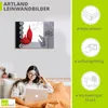ARTland Leinwandbild Rote Vasen Größe: 100x70 cm Produktbild-Vorschau 3