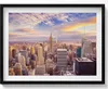 Sonnenuntergang in New York– Wandbild mit Rahmen – Produktbild-Vorschau 1