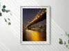Die beleuchtete Brooklyn Bridge in New York– Wandbild mit Produktbild-Vorschau 2
