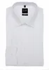 A folded white men's dress shirt is displayed against a white background. Produktbild-Vorschau