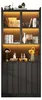 Vitrina LED de 80x35x200 cm, armario alto con puertas de Vista previa de la imagen del producto 9