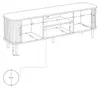 Meuble TV SCAVA, cannelé, 140 x 40 x 46 cm Voir les images du produit 14