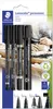 STAEDTLER Lumocolor Permanent Marker Set 4-teilig schwarz Produktbild-Vorschau 1