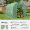 Serre tunnel 7 m² 343x200x200cm - vert Voir les images du produit 2