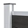 vidaXL Zahradní plot WPC 175x186 cm šedý Náhled obrázku produktu 2