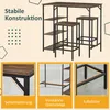 HOMCOM Bartisch-Set Stehtisch mit 2 Barhockern 3-tlg. Produktbild-Vorschau 5